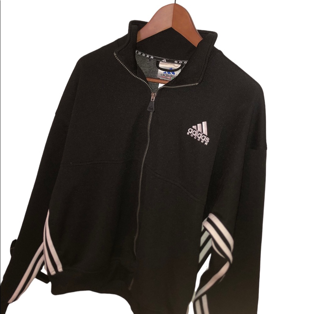 Vintage 90’s Adidas Soccer Zip-Up Track Jacket - Picture 1 of 4